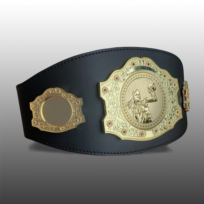 GOLD CHAMPIONSHIP BELT - XXLMIDI/G/FEMG - AVAILABLE IN 4 LEATHER COLOURS